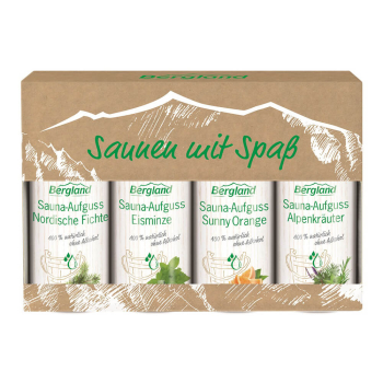 Bergland - Saunen mit Spa&szlig; - 4x 50ml Aufguss...