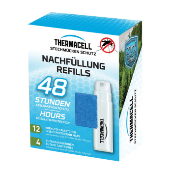 ThermaCell - R4 Mückenschutz Nachfüllpack - 12x Wirkstoff, 4x Butangas