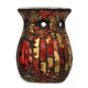 Davartis - Duftlampe Mosaik rot/gold - warme Farbe - Blickfänger