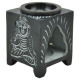 Duftlampe Buddha aus Speckstein - schwarz, Aromaöllampe