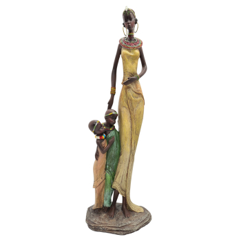 Davartis - Afrikanerin mit 2 Kindern - gestreckter Arm