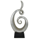 Davartis - Keramik Deko Skulptur Wave 2.0 - Poly, metallic