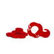 KLICKSO - Die Sockenklammer - 15 Stück - Rot