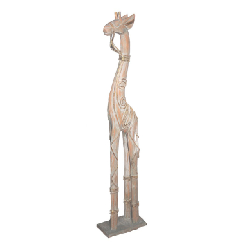 Deko Giraffe wei&szlig;/gold mit Standplatte ca. 80cm -...