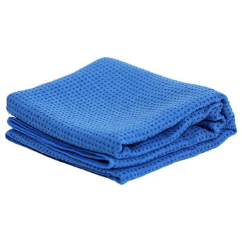 Yoga Handtuch rutschfest - Silikon - Blau