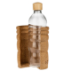 LivingDesigns - Trinkflasche Lagoena 0,7 Liter -  Glas, Holz & Kork