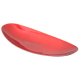 Davartis - Platzteller - Dekoteller aus Kunststoff - Oval - Rot
