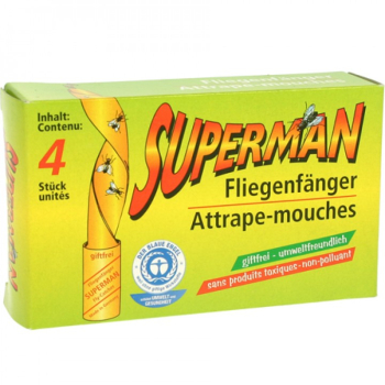 Superman Fliegenf&auml;nger 4er ohne giftige Wirkstoffe