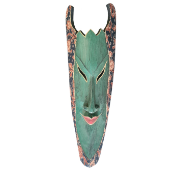 Davartis - Wandobjekt Afrikanische Maske - Grün mit...