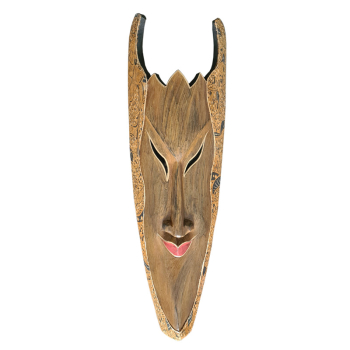 Davartis - Wandobjekt Afrikanische Maske - Braun mit...