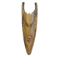 Davartis - Wandobjekt Afrikanische Maske - Braun mit dunklem Muster