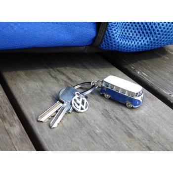 VW T1 Bus 3D Schlüsselanhänger - Blau