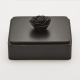 ANOQ - Black Rose - Dekorative Box mit Keramikblume - 20 x 20 cm