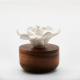 ANOQ - Duftstein Jasmin dOrient - Akazienholz, Keramikblume in Weiß