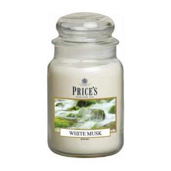 Prices Candles - Duftkerze White Musk - 630g Bonbonglas