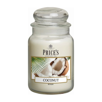 Prices Candles - Duftkerze Coconut - 630g Bonbonglas
