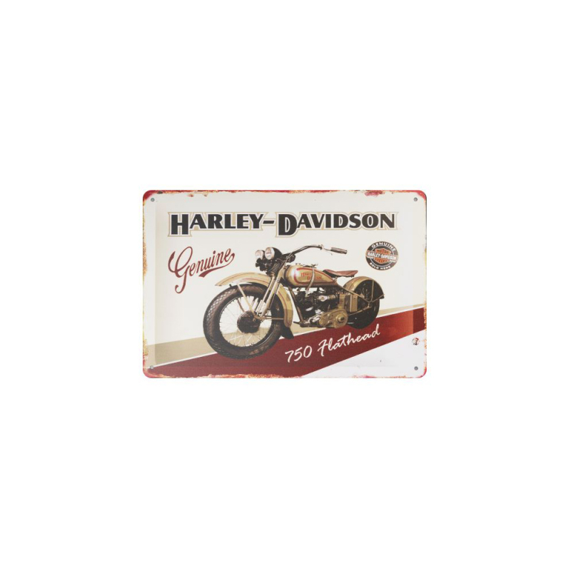 Das Original * Nostalgic Art Blechschild HARLEY DAVIDSON Genuine 750 flathead 