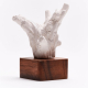 ANOQ - Sculpture céramique KINO - Dekorative Skulptur aus weißer Keramik