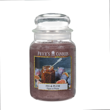 Prices Candles - Duftkerze Fig & Plum - 630g Bonbonglas