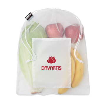 Davartis - Einkaufstasche / Obstbeutel 30x40cm - 100% RPET