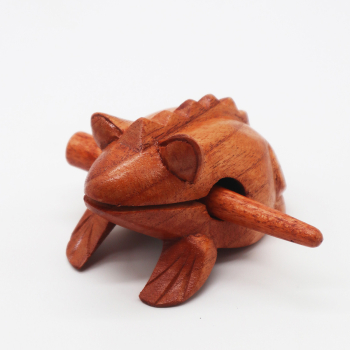 Davartis - Kleiner krächzender Frosch aus Holz